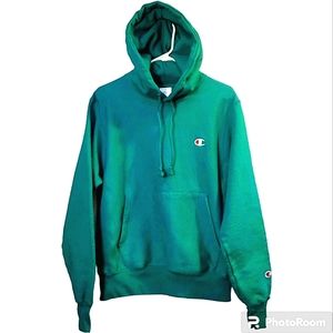 Champion Men's Reverse Weave Emerald Green Hoodie | Size S | NWOT